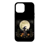 Halloween Witch Cat Whimsigoth Art Episodic Drawing Case for iPhone 12 Pro Max