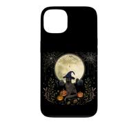 Halloween Witch Cat Whimsigoth Art Episodic Drawing Case for iPhone 13