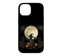 Halloween Witch Cat Whimsigoth Art Episodic Drawing Case for iPhone 14