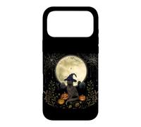 Halloween Witch Cat Whimsigoth Art Episodic Drawing Case for iPhone 17 Pro Max