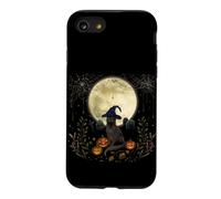 Halloween Witch Cat Whimsigoth Art Episodic Drawing Case for iPhone SE (2020) / 7/8