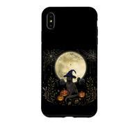 Halloween Witch Cat Whimsigoth Art Episodic Drawing Case for iPhone XS Max