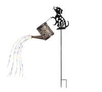 Halloween Witch Cauldron Garden Light, Halloween Witch Lamp Colorful | Waterfall-Style Light Flow Flying Witchs Garden Stake LED Projector Lights for Yard Lawn Patio, Outdoor LED Projector Lights