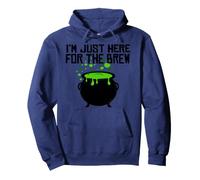 Halloween Witch Cauldron I'm Just Here for the Brew Pullover Hoodie