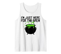 Halloween Witch Cauldron I'm Just Here for the Brew Tank Top