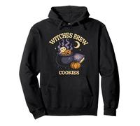 Halloween Witch Cauldron Witches Brew Cookies Funny Ghost Pullover Hoodie