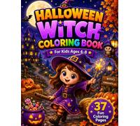 Halloween Witch Coloring Book for Kids Ages 4-8: Cute Halloween Witch Designs with Tracing & Counting Activities (Halloween Coloring Adventures)