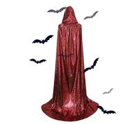 Halloween Witch Costume Cloak, Unisex Full Length Hooded Cape - Soft and Comfortable Costume Dresses for Women, Long Cape for Halloween Parties, Fancy Dress