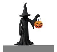 Halloween Witch Cracker - Gothic Statue of Witch Holding a Pumpkin, Decor Collection Horror Fantasy Gothic for Living Room, Kitchen, Haunted House, Retro Festival