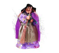 Halloween Witch Doll Halloween Festival Decorations Handmade Figurine Supplies Witch Festival Standing Craft