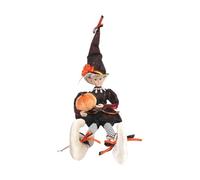 Halloween Witch Doll - Kitchen Witches Dolls, Posable Fairy Figure | Festive Ornament for Holiday Party, Home Interior, Hallway, Bedroom, Living Room, Seasonal Decoration, Whimsical Collectible for Di