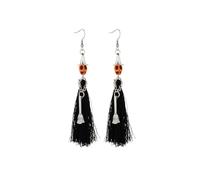 Halloween Witch Earrings Halloween Skeleton Earrings Gothic Punk Skull Skeleton Tassel Dangle Earrings for Women Witch Accessories Jewelry Dead Day Cosplay Costume Party Gift, M, Alloy Steel, No