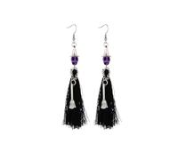Halloween Witch Earrings Halloween Skeleton Earrings Gothic Punk Skull Skeleton Tassel Dangle Earrings for Women Witch Accessories Jewelry Dead Day Cosplay Costume Party Gift, M, Alloy Steel, No