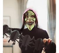 Halloween Witch Facemark Horror Head Coverings Compulsion Prank Funny Head Coverings Eye Holiday Party Dress Up Masquerade mask(A-b,One Size)