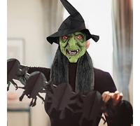 Halloween Witch Facemark Horror Head Coverings Compulsion Prank Funny Head Coverings Eye Holiday Party Dress Up Halloween Masks(A a,One Size)