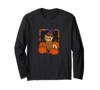 Halloween Witch Ferret Pumpkin Patch Magic Long Sleeve T-Shirt