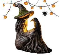 Halloween Witch Figurines Retro Battery Operated LED Light Up