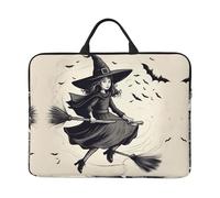 Halloween Witch Flying 1 Basics 16.5" Waterproof Laptop Tablet Carrying Bag