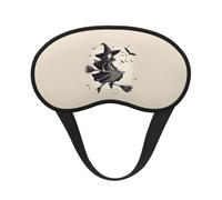 Halloween Witch Flying 1 Print Sleep for Adults Comfortable Eye Mask for Travel Camping Light Blocking Nap Cover