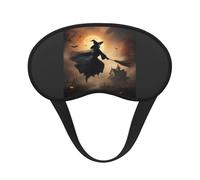 Halloween Witch Flying 2 Print Sleep for Adults Comfortable Eye Mask for Travel Camping Light Blocking Nap Cover