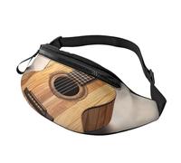 Halloween Witch Flying Fanny Pack for Women Men Fashion Waist Pack Adjustable Belt Bag for Workout Running Travelling Casual Waist Bag, Guitar Wooden, One Size