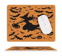 Halloween Witch Flying Mouse Pad Mouse Mat 10 X 8 Inch