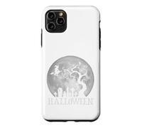 Halloween - Witch Flying Over a Moonlit Graveyard - Gothic Case for iPhone 11 Pro Max