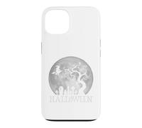 Halloween - Witch Flying Over a Moonlit Graveyard - Gothic Case for iPhone 13