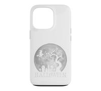 Halloween - Witch Flying Over a Moonlit Graveyard - Gothic Case for iPhone 13 Pro