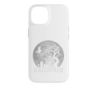 Halloween - Witch Flying Over a Moonlit Graveyard - Gothic Case for iPhone 14