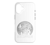 Halloween - Witch Flying Over a Moonlit Graveyard - Gothic Case for iPhone 16