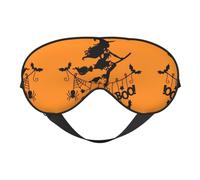 Halloween Witch Flying Sleep Eye Mas Updated Design Light Blocking Night Eye Blinder Men Women Shift Work Travel