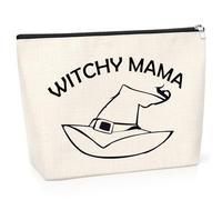 Halloween Witch Gift Cosmetic Bag Witch Stuff Inspirational Gifts for Coven Sisters Mama Her Girl Friends Halloween Party Gift Toiletry Bag Christmas Birthday Presents for Daughter Makeup Pouch