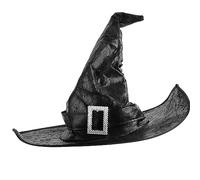 Halloween Witch Hat Black Pointed Wizard Hat Witch Costume Accessories Halloween Dress Up Hat Boys Girls Costume Props