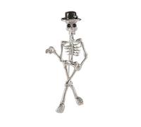 Halloween Witch Hat Brooch Pin for Women Crystal Pumpkin Black Cat Wing Brooches Lapel Pins Fashion Halloween Jewelry, M, Metal, cubic zirconia