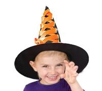 Halloween witch hat for girls, fairy tale witch costume for girls - accessories for children 3-12 years old for
