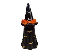 Halloween Witch Hat Ghost Decorations - 3 Color Resin Ghost Ornaments With LED Party Lights Decor Battery-Oper Personalized 1/3 Decor Indoor Witch Pcs bathroom indoor Figurines, halloween deco