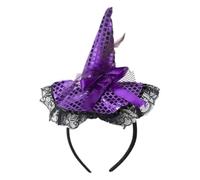 Halloween witch hat headband, halloween witch headband, halloween hut hoop band span race halloween headband, elegant hat hair foop costume hat halloween limas party co