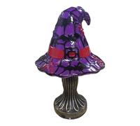 Halloween Witch Hat Lamp For Balcony 18x12 Cm | Handcrafted Retro Resin Witches Lamps | Gothic Witches Hats Nights Lights | Halloween Tabletop Witch Lamp Decor For Haunted House Bookshelf Dorm Dining