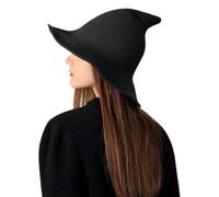 Halloween Witch Hat - Pointed Witch Costume Hat for Women - Dress up Accessories Cosplay Headgear for Haunted House Ladies Events Trick-or-Treat Holiday Stage