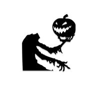 Halloween Witch Hat Scar Mouth Wall Stickers Party Indoor Outdoor Door Decoration Scary Halloween Stickers for Home (Black, 50x46. 5cm)