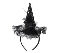 Halloween Witch Headband Elegant Hair - Hoop Headwear Costume Hat Spooky