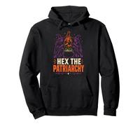 Halloween Witch Hex The Patriarchy Feminist Coven Candles Pullover Hoodie