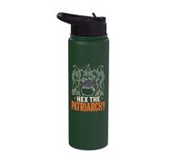 Halloween Witch Hex The Patriarchy Feminist Coven Candles Stainless Steel Insulated Water Bottle