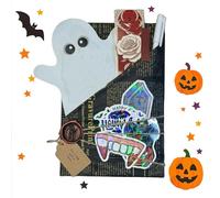 Halloween Witch Horror Book Collection, Witch Themed Gothic Novel Set with Wrapped Packaging, Spooky Ghost Stories or Dark Romance Books for Halloween Reading (Ghost)