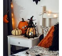 Halloween Witch Light - Spooky Halloween Witch Decor | Table Centerpieces Figurine for Kitchen Shelf Desk Bedside Mantel Indoor Home