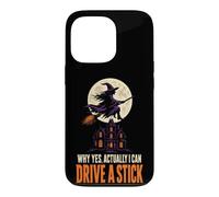 Halloween Witch Moon Why Yes Actually I Can Drive A Stick Case for iPhone 13 Pro
