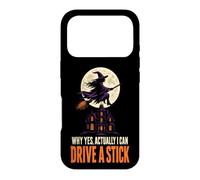 Halloween Witch Moon Why Yes Actually I Can Drive A Stick Case for iPhone 17 Pro