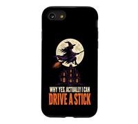 Halloween Witch Moon Why Yes Actually I Can Drive A Stick Case for iPhone SE (2020) / 7/8