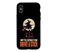 Halloween Witch Moon Why Yes Actually I Can Drive A Stick Case for iPhone X/XS